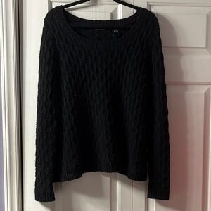 Moda International Black Scoop Neck Sweater